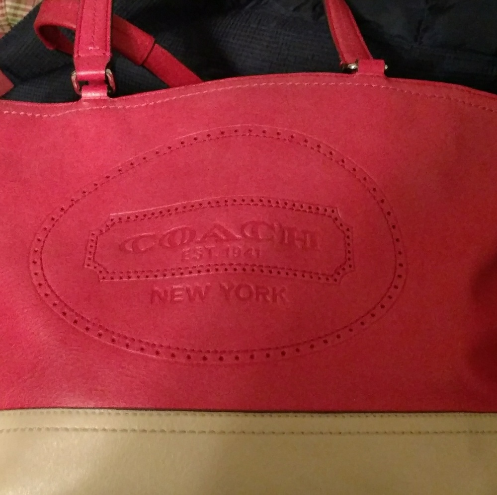 Coach leather purse